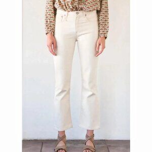 R13 Kick Fit Mid-Rise Jeans in Kent Ecru Size 24